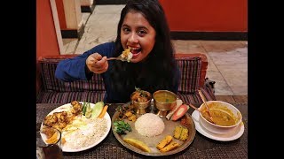 Nepali Food In India  Unlimited Thali At 300 Rs Only  Thakali Thali By Ama Thakali [upl. by Kuska896]