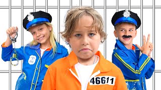 Eva and Police Adventures and Escape Challenge for kids [upl. by Evander]