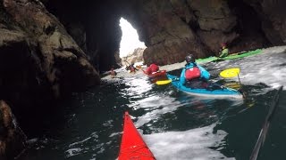 Kayaking Leenan Head and Dunaff Head Donegal Ireland Inishowen Sea Symposium 2017 [upl. by Colfin]