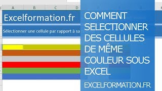 Comment sélectionner les cellules de même couleur [upl. by Constantino]