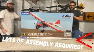 Lots of Assembly Required EFlite 21m CZ Cub SS Unboxing and Assembly [upl. by Regen194]