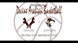 Devine Arabian Basketball vs La Feria [upl. by Werdnaed724]