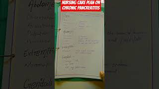 Surgical nursing care plan on chronic pancreatitispancreaticjejunostomygnmbscnursing nursing [upl. by Foote582]