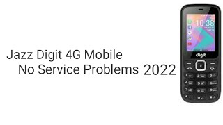 Jazz Digit 4G Mobile No Service Problems 2022 [upl. by Enelegna]