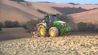 John Deere 7830  AMAZONE ADP 303 Special 3 [upl. by Joseito]