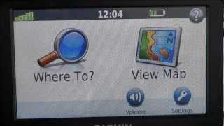 Garmin Nuvi 50 GPS How to delete and save favourites [upl. by Ennaeerb]