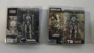 McFarlane Toys VS Neca Terminator T800 Comparison Part 1  Video Review ADULT COLLECTIBLE [upl. by Vincents]