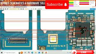 Samsung a10 A105 network and signal diagram  samsung a105 antenna ways and circuits borneo [upl. by Aipmylo]