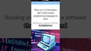 Hardest vs Easiest Programming Languages [upl. by Moulton]