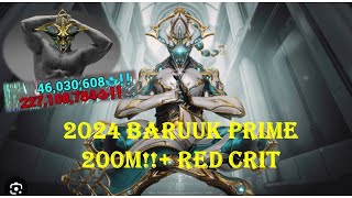 Warframe 2024 Baruuk God tier  Strongest Solo Steel Path with 220 million  Red Crit [upl. by Inobe]