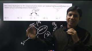 How many hydrogens in the compound given below are replaced by deuterium [upl. by Aikym875]