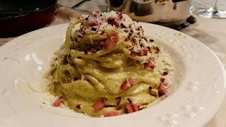 SPAGHETTI ALLA CREMA DI PISTACCHIO E MORTADELLA SALTATA [upl. by Hew96]