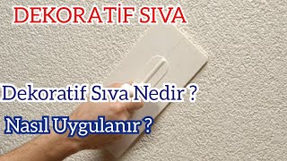 Dekoratif Sıva Nasıl Çekilir [upl. by Leboff954]