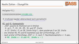 Reelle Zahlen  Übungsfilm [upl. by Dwinnell]