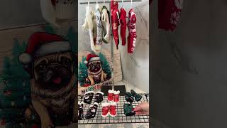 Restock my pug’s wardrobe Christmas vibes shorts asmrvideo pug puppy christmas [upl. by Eidassac139]