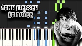 Yann Tiersen  La Noyée  Piano Tutorial Synthesia Download MIDI [upl. by Aracot]