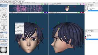 Modeling Hair in Metasequoia [upl. by Gariepy]