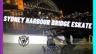 Electric Skateboard Ride Over the Sydney Harbour Bridge [upl. by Fogel]