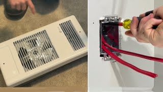 Adding electric fanforced heaters in two rooms Part 1 [upl. by Camella]