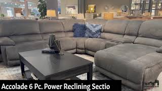 Comfy and Perfect for Your Home The Accolade 6 Pc Power Reclining Sectional [upl. by Suzetta338]