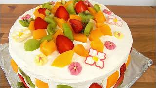 Tort Diplomat cu fructe  Fruit and cream cake [upl. by Nabetse]