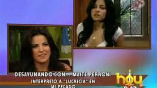 Maite Perroni Programa HOY [upl. by Tenom764]