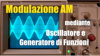 3 Modulazione AM utilizzando un oscillatore al quarzo e un generatore di funzioni [upl. by Jeri]