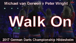 2017 German Darts Championship Hildesheim Michael van Gerwen v Peter Wright  Walk On [upl. by Sclater727]