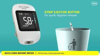 How to use the AccuChek Instant meter [upl. by Ahgiela]