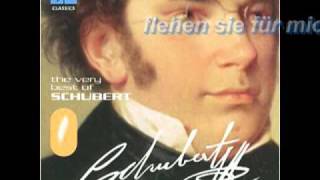 Schubert  Standchen Baritone amp Piano with lyrics [upl. by Anahsor944]