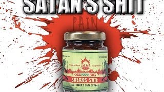 EXTREME REVIEW Satans Shit  with 15 million Scoville SHU Pure Crystal Capsaicin [upl. by Bilak423]