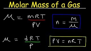 Molar Mass of a Gas at STP  Equations amp Formulas Chemistry Practice Problems [upl. by Adamsun]