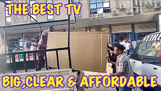 BUYING AND UNBOXING MY 75 INCH SAMSUNG SMART TV [upl. by Harmon995]