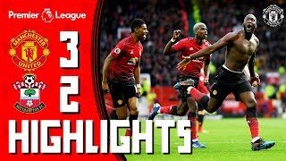 Highlights  Manchester United 32 Southampton  Romelu to the rescue [upl. by Salangia]