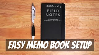 How I Use My Field Notes Notebook With My Bullet Journal [upl. by Safir]