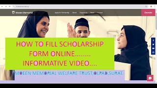 HOW TO FILL MOEEN MEMORIAL WELFARE TRUST OLPAD  MMWT SCHOLARSHIP FORM INFORMATIVE VIDEO [upl. by Halik430]