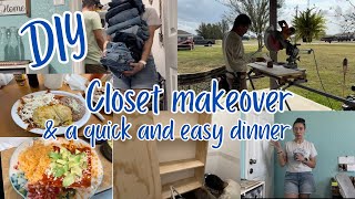 DIY CLOSET MAKEOVER  COOK WITH ME MAKING ENTIMATADAS [upl. by Urbani]