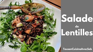 SALADE de LENTILLES au SAUMON Tous en cuisine avec Seb [upl. by Tlihcox]