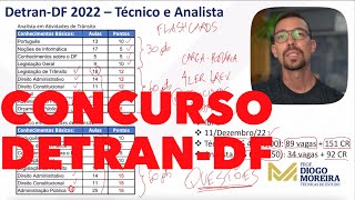 Concurso DetranDF 2022 Análise do edital e dicas de estudo [upl. by Retloc]