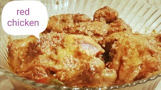 Red chicken Hyderabadi  red chicken recipe zartisha homemade foods [upl. by Arndt]