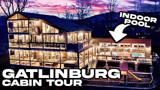 GATLINBURG CABIN STAY IN A HAILSTORM Heavens Paradise Cabin Tour 8 Bedrooms 6 Baths Sleeps 16 [upl. by Daveen904]