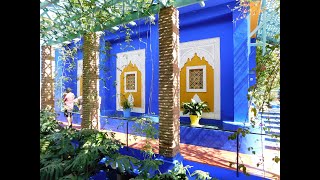 MAJORELLE GARDEN  MARRAKECH  MOROCCO [upl. by Yadnil289]