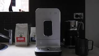 Lets make coffee using the SMEG bean to cup coffee machine smeg coffee coffeemachine homecoffee [upl. by Ainitsirhc]