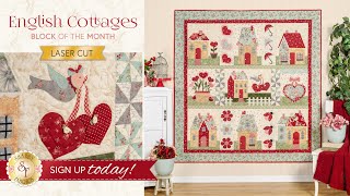 Introducing English Cottages BOM with Shabby Fabrics [upl. by Truda]