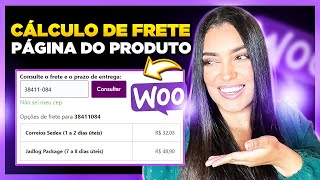 WooCommerce Como Colocar CÁLCULO DE FRETE na Página do Produto WooCommerce Plugin Grátis [upl. by Stephania]