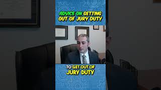 Lawyers Advice on GETTING OUT OF JURY DUTY [upl. by Jacob564]