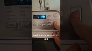 SAMSUNG washer Diagnostic Mode Auto test mode samsung appliancerepair applianceshelp testmode [upl. by Mosera]