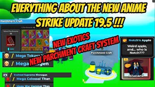 Everything about the new Anime Strike Update 195  New Pachments Craft System and Exotics [upl. by Erna775]