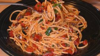 Spaghetti alla Puttanesca with Michaels Home Cooking [upl. by Llered329]