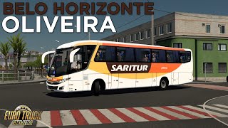 Belo Horizonte x Oliveira  Mapa EAA  Euro Truck Simulator Mods [upl. by Leiruh670]